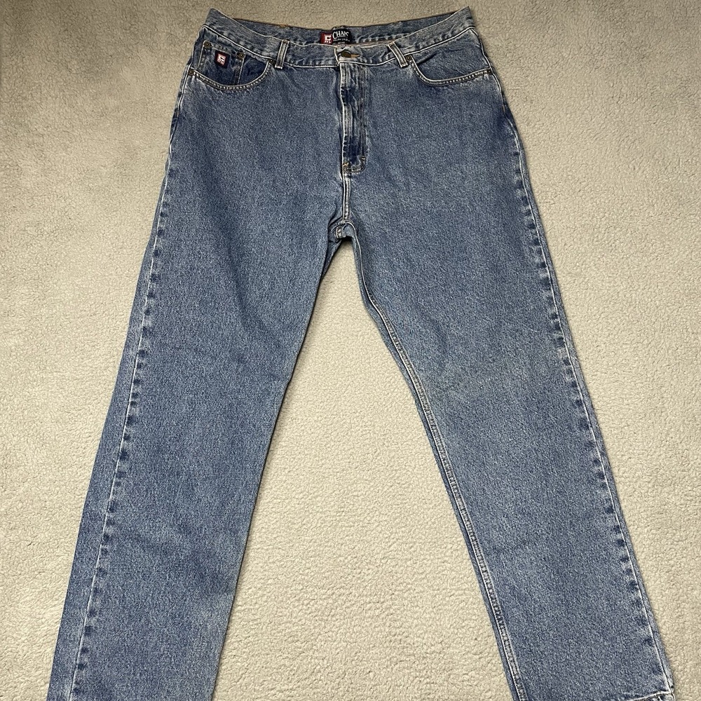 Chaps Ralph Lauren Jeans Men's 38X32 Blue Denim Straight Leg Classic Fit